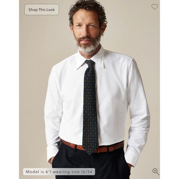 J.Crew Other - J. Crew Slim Portuguese cotton oxford dress shirt
In White NWT size 15/32